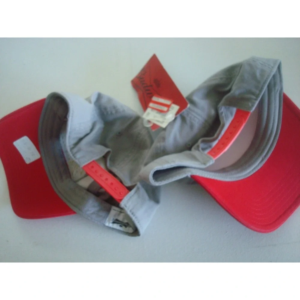 2PC LOT BUD BUDWEISER BEER GOLF BEACH SNAPBACK DEADSTOCK HAT CAP VINTAGE C3